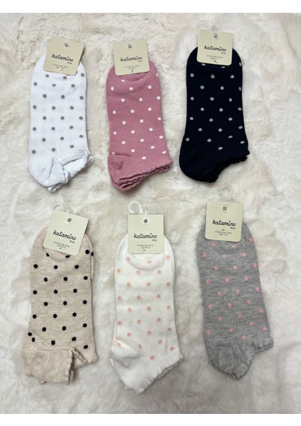 6 Lı Kız Çocuk Çorabı