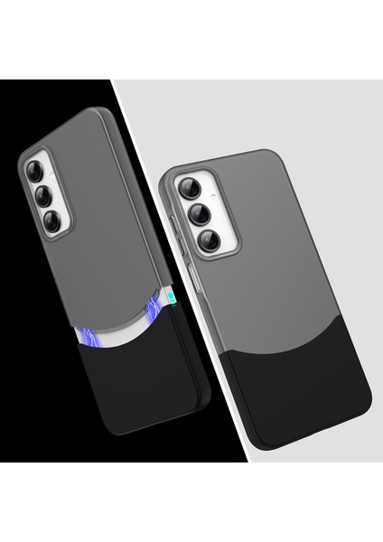 Samsung Galaxy A25 Kılıf Mıknatıslı Nua Duble Kapak - Siyah