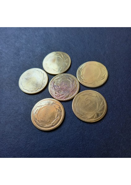 399636812793F3E10A 1948/1949 25 Kuruş 6 Adet Temiz Eski Madeni Para