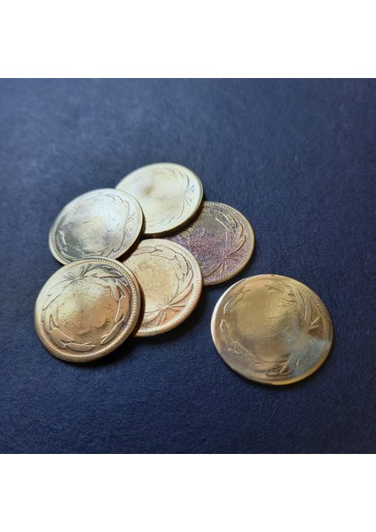399636812793F3E10A 1948/1949 25 Kuruş 6 Adet Temiz Eski Madeni Para
