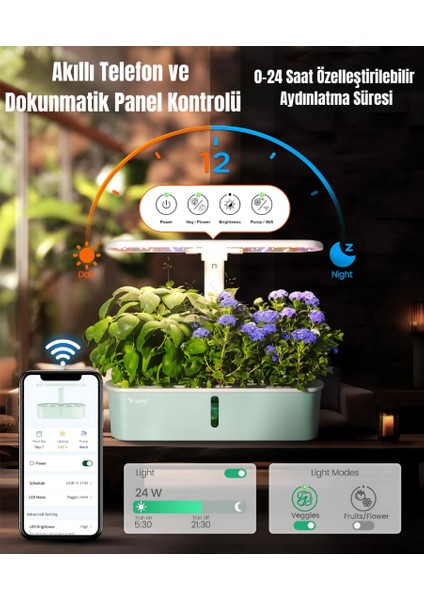 Aır – 10 Hazneli Akıllı Ev Tipi Topraksiz Tarim Sistemi fiyatları