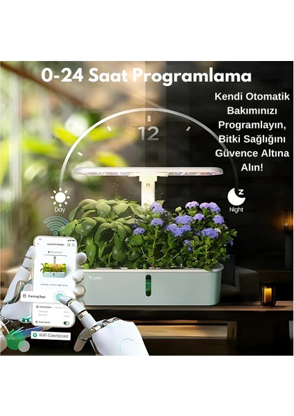 Aır – 10 Hazneli Akıllı Ev Tipi Topraksiz Tarim Sistemi modelleri