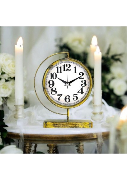 Saatdukkanduvar Home Dan Gold Metal Modern Masa Saati Şık Tasarım modelleri