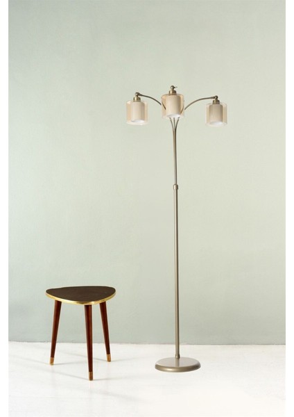 Gonca 3 Lü Eskitme Bal Camlı Lambader