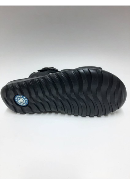 Deri Siyah Renk Ortopedik Tokalı Erkek Terlik C-8445151EMR fırsatları