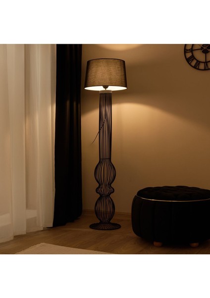 Lighting Deniz Metal Lambader - Siyah - 170 cm fiyatları