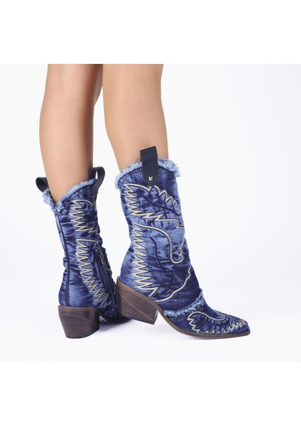 Kovboy Çizme Yazlık Nakış Işlemeli J352 modelleri