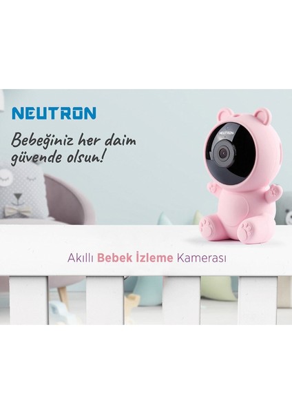 Ninni Söyleyen Gece Görüşlü Ip Wifi Bebek Izleme Kamerası Mavi
