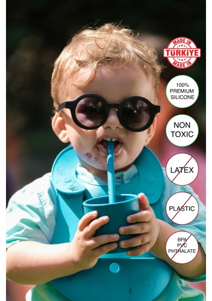 %100 Premıum Silikon 6'lı Mama Seti Vakum Sistemli