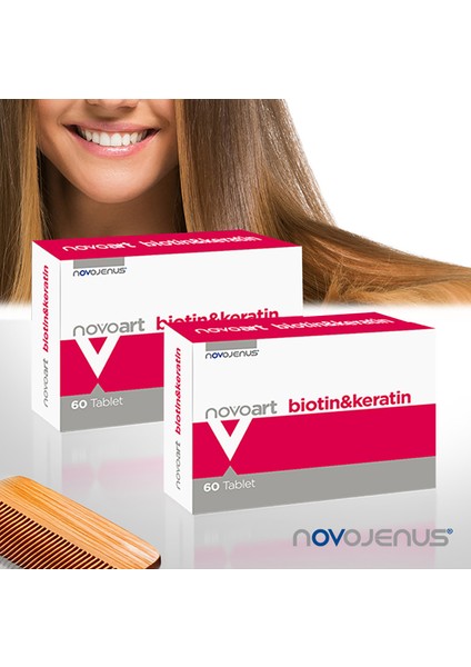 Biotin & Keratin 2 Adet Zengin İçerikli Saç ve Tırnak Vitamini