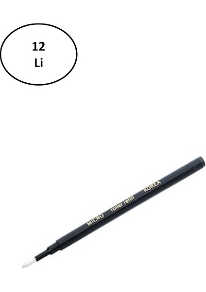 Mikro Ceramic Refil Siyah 0,7 12'li