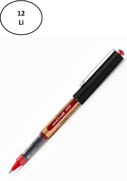Uniball Eye Fine Roller Pilot Kalem Ub 150 10 1.0mm Kırmızı 12'li