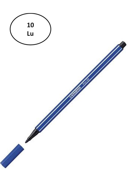 Umut Stabilo Pen 68 Koyu Lacivert 68/22 10'lu