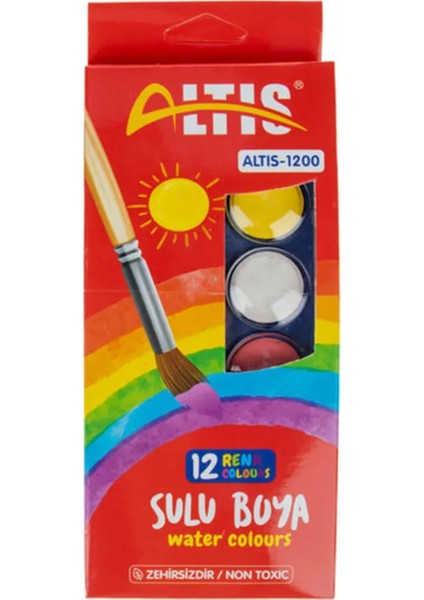 Altis Sulu Boya Küçük Boy 12 Renk