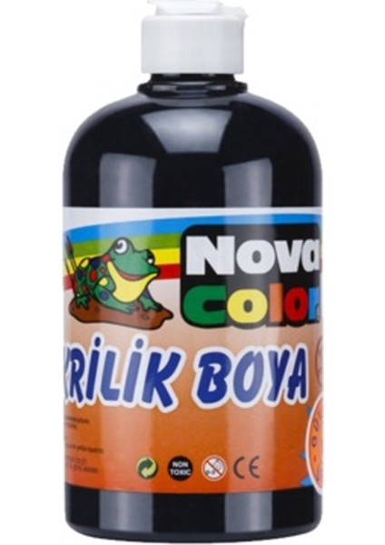 Nova Color Akrilik Boya 500 gr Siyah NC-386