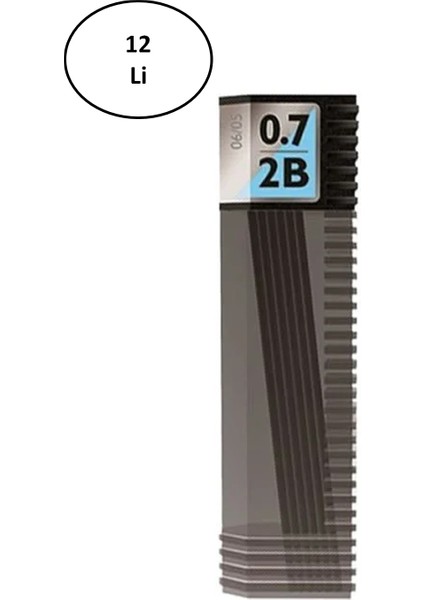 Tombow Lv-T-R7-Rg Leader Spare 0,7 mm 2b Kalem Ucu 12'li