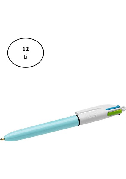Bic Tükenmez Kalem Fun Mekanizmalı 4 Renk 12'li