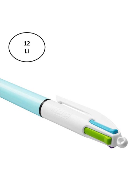 Bic Tükenmez Kalem Fun Mekanizmalı 4 Renk 12'li fiyatları