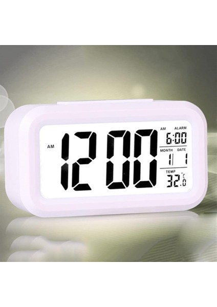Dijital Masa Üstü Çalar Saat Alarm Termometre 14 x 5 cm Dekoratif Tasarım indirimleri