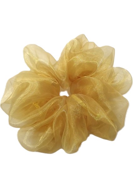 Büyük Organze Scrunchie - Yumuşak Dokulu Saç Tokası fırsatları