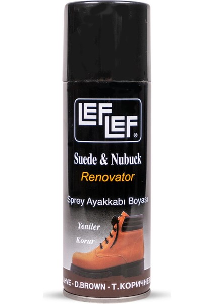 Bağcık + Nuri Leflef Süet Nubuk Ayakkabı Sprey Bakım Boyası 200 ml Set modelleri