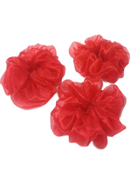 Büyük Organze Scrunchie - Yumuşak Dokulu Saç Tokası modelleri