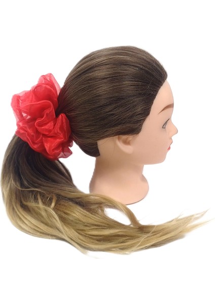 Büyük Organze Scrunchie - Yumuşak Dokulu Saç Tokası fırsatları