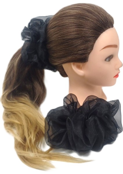 Büyük Organze Scrunchie - Yumuşak Dokulu Saç Tokası fiyatları
