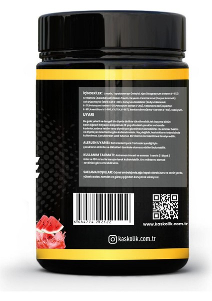 Creatine 300 gr Monohyrate Mikronized-Karpuz-Aroma