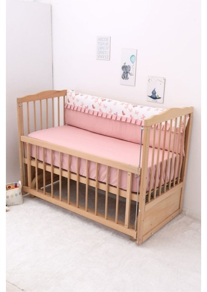 Pembe Düz Çarşaf ve Nevresim Takımı, Dolgu Korumalık, %100 Pamuk, 60x120 Ölçüleriyle Bebeğiniz İçin Mükemmel! modelleri