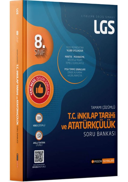LGS T.C. İnkılap Tarihi ve Atatürkçülük Tamamı Çözümlü Soru Bankası