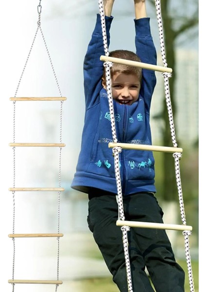 Çocuk Ahşap Ip Merdiven Montessori Eğitici Trapez Salıncak Tırmanma Kulesi Jimlastik Salıncağı