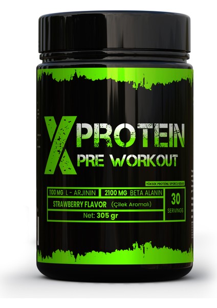 Pre-Workout 305 gr Çilek Aromalı