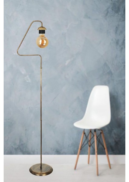 Aydınlatma Lambader Retro Üçgen Kasa Siyah Sarı Patine 51628 fiyatları