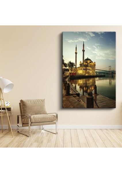 Ortaköy Camii - Boğaz Kıyısında Kanvas Tablo