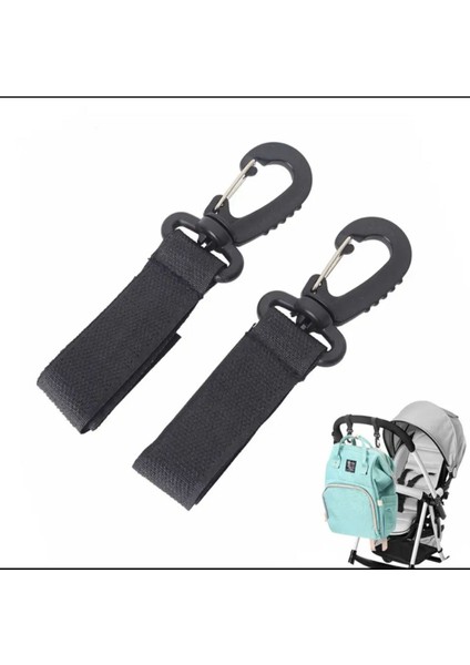 Bebek Arabası Askı Apatı | 2 Adet Metal Puset Kancası Klipsli | Kolay Kullanım için Pratik Çözüm fırsatları