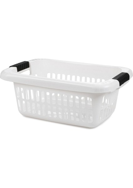 Kare Tasarım 22,7 L Kırmızı Plastik Çamaşır Sepeti, Pratik ve Şık Ev Gereçleri