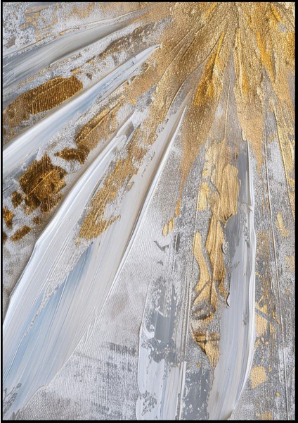 gri-Gold Soyut Desenli Model 1|çerçeveli Temperli Cam Tablo Tekli Dikey fiyatları