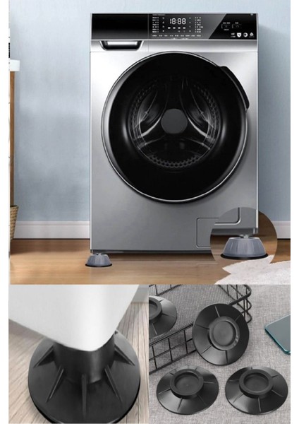 4'lü titreşim önleyici set, sessiz ve stabil kullanım sağlar, çok renkli plastik ürün fiyatları