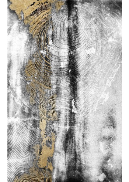 siyah-Beyaz-Gold Abstract Model 001 |çerçeveli Temperli Cam Tablo Tekli Dikey