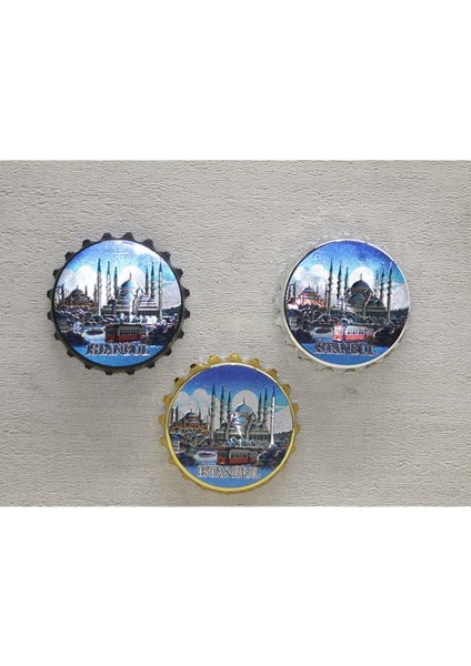 Istanbul Temalı Metal Magnet