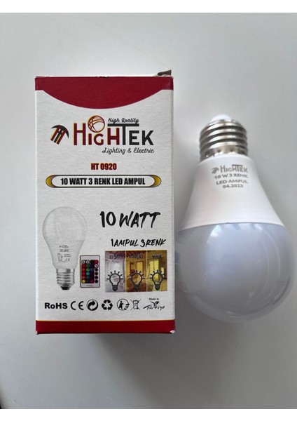 10W 3 Renk LED Ampül