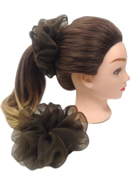 Büyük Organze Scrunchie - Yumuşak Dokulu Saç Tokası fiyatları