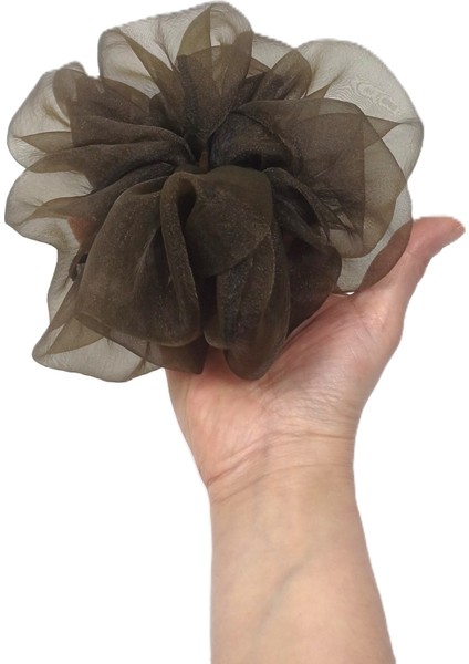 Büyük Organze Scrunchie - Yumuşak Dokulu Saç Tokası indirimleri