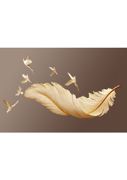 sevilen Tüy Tablosu Kahverengi |çerçeveli Temperli Cam Tablo Tekli Yatay fiyatları