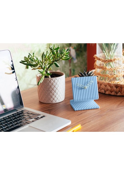 Minimal Tasarımlı Masa Saati, Modern Dekoratif Saat, Ofis Saati, Yatak Yanı Saati