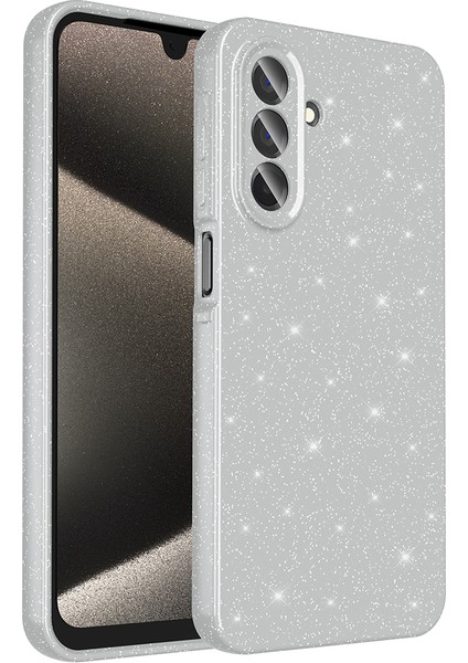 Samsung Galaxy A36 Kılıf Kamera Korumalı Simli Parlak Darbe Emici Şık Silikon Kapak