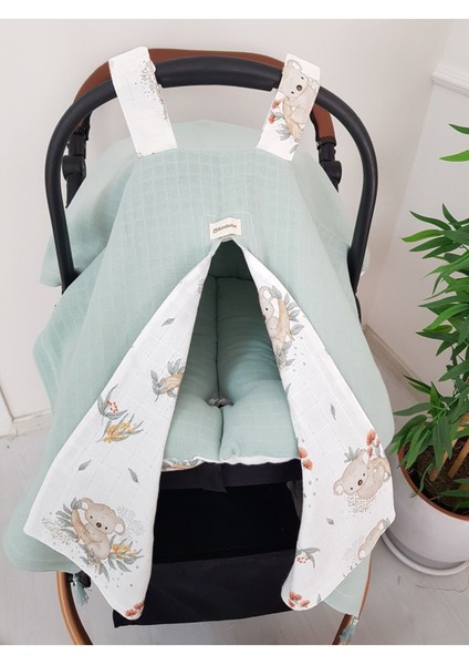 Bebekler için Sıcacık Puset Örtüsü ve Minder Seti, Doğal Pamuklu ve Çift Katlı, Kışlık İhtiyacınızı Karşılar. indirimleri