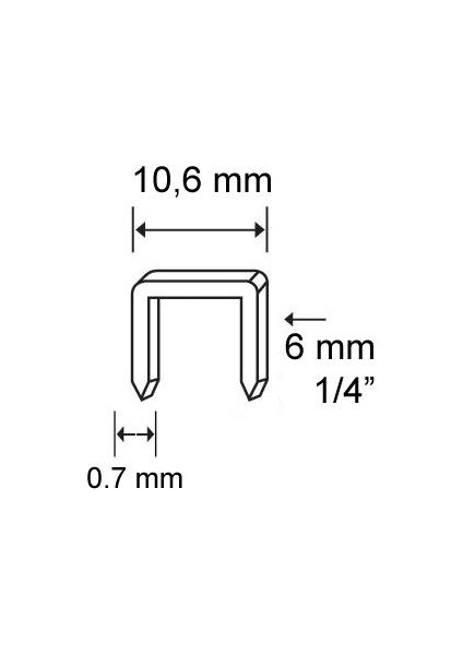 Zımba Teli 13/6 mm