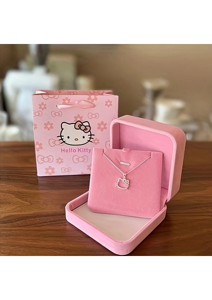 Hello Kity Kedi Metal Alaşım Kolye - Şık Tasarım, Özel Günler Için Mükemmel, Arkadaşlar ve Sevgililer Için Ideal Hediye, Kolye ; Kutu Hariç fırsatları